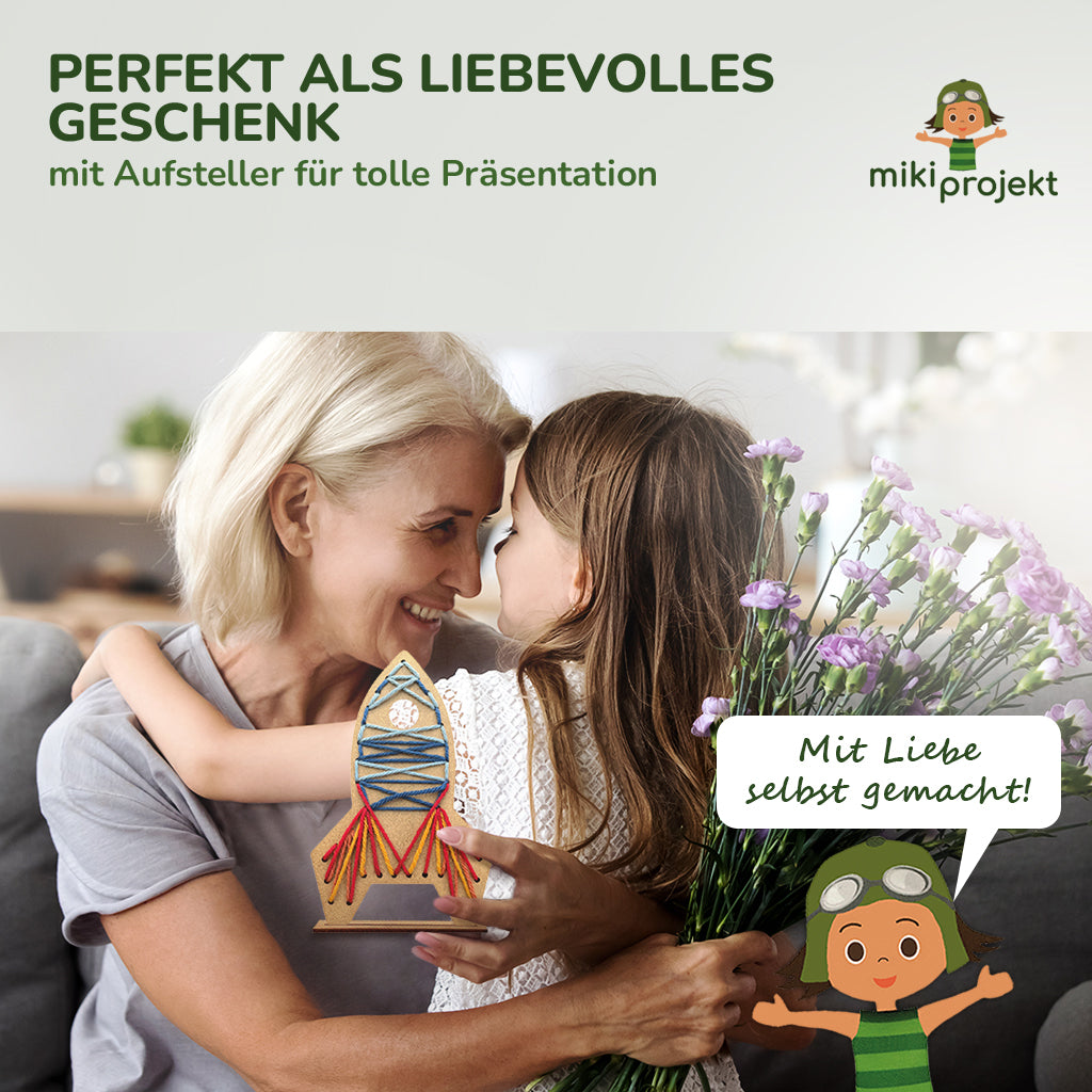 Bastelset Sticken Rakete