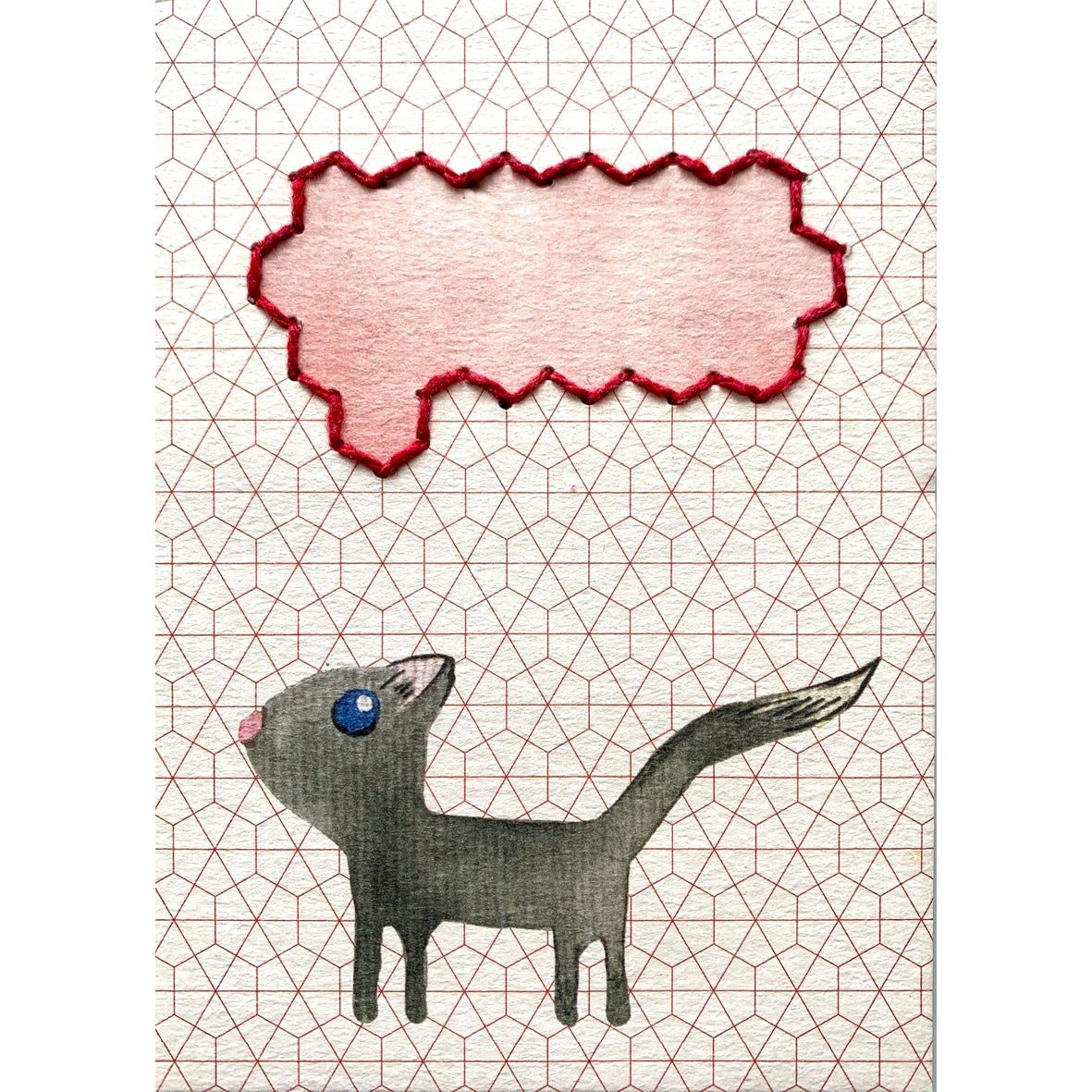 Prick-Stick Set für 5 Personen: Karten gestalten "Katze"