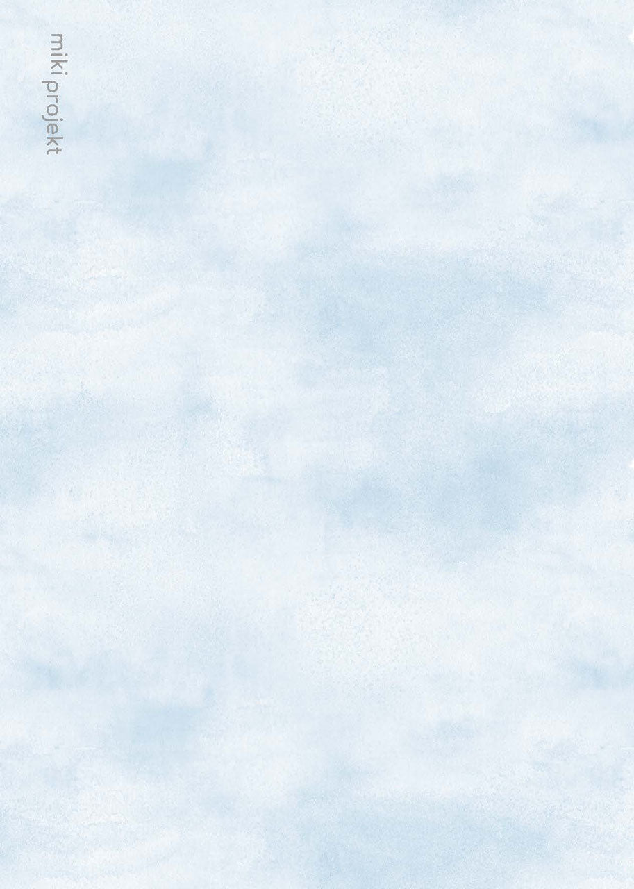 Designkarten-Set 'Wolke' 5 Stück