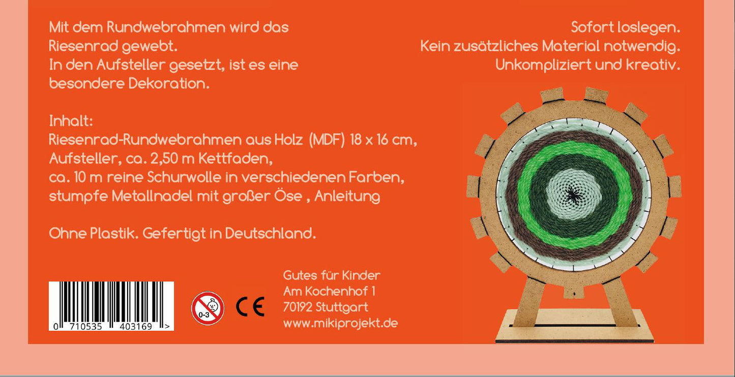Bastelset Weben Riesenrad Hamburg