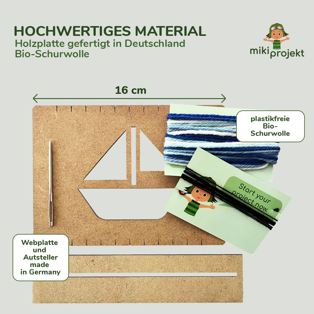 Bastelset Weben 'Segelboot'