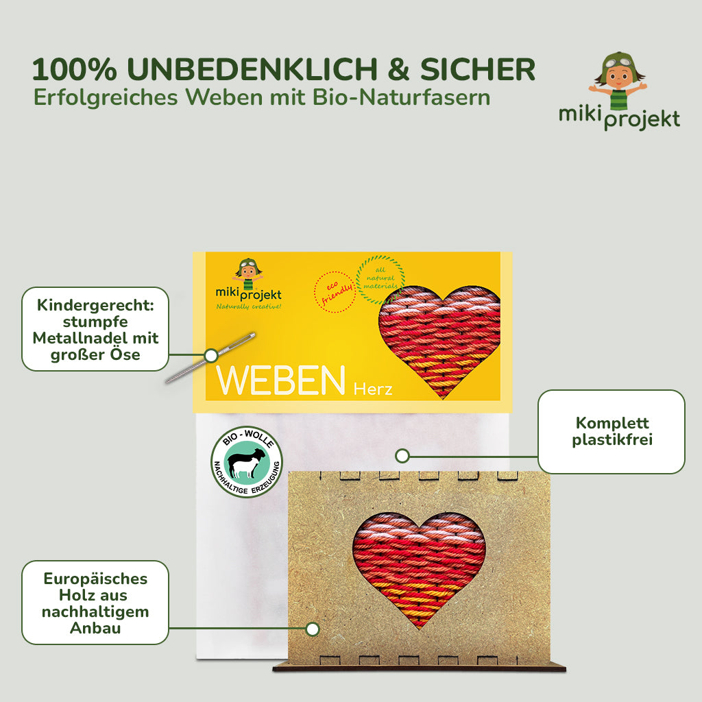 Bastelset Weben 'Herz'