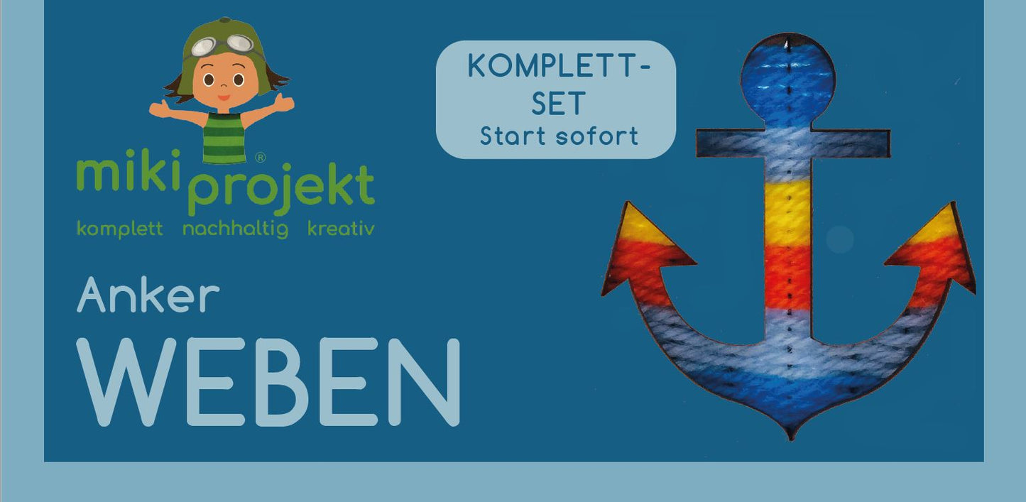 Bastelset Weben 'Anker'