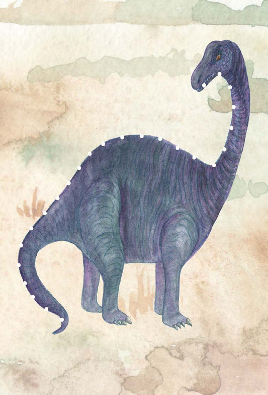 Designkarten-Set 'Dino lila' 5 Stück