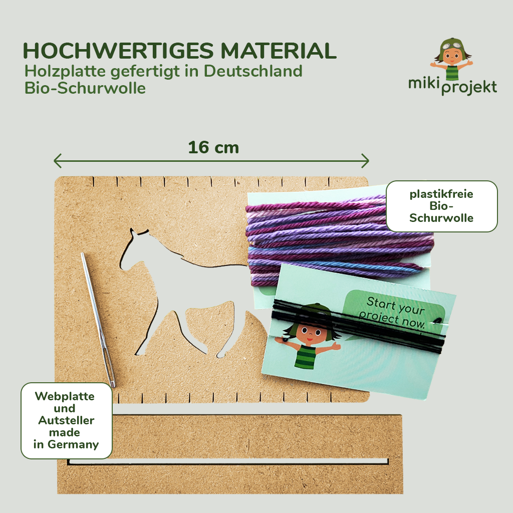 Bastelset Weben 'Pferd'