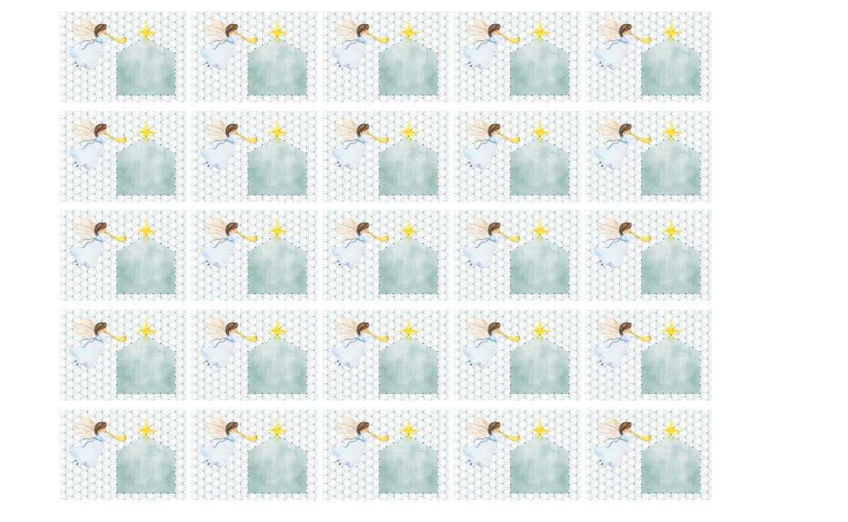 Designkarten 'Engel' 25 Stück