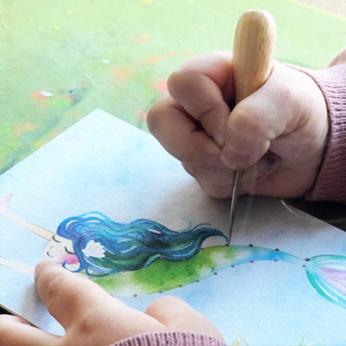 plastikfreier Wollfilz und Prickelnadel