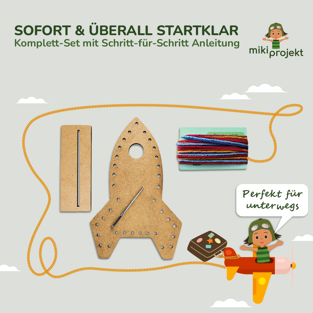 Bastelset Sticken Rakete