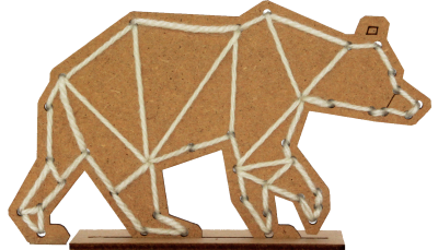 Bastelset Sticken Eisbär