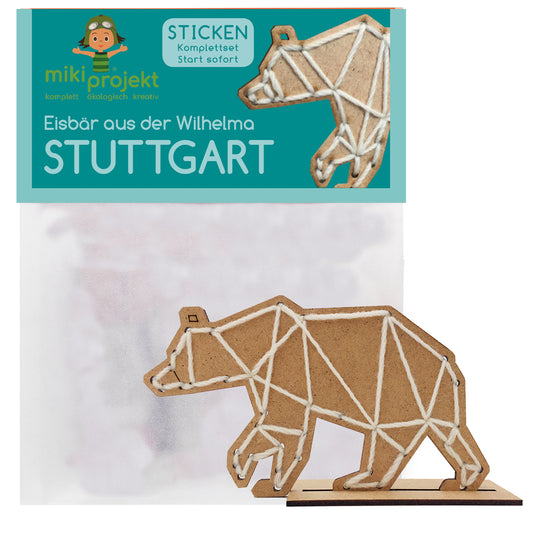 Bastelset Sticken Eisbär Stuttgart