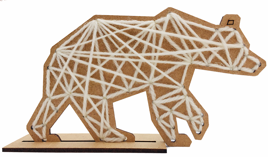 Bastelset Sticken Eisbär