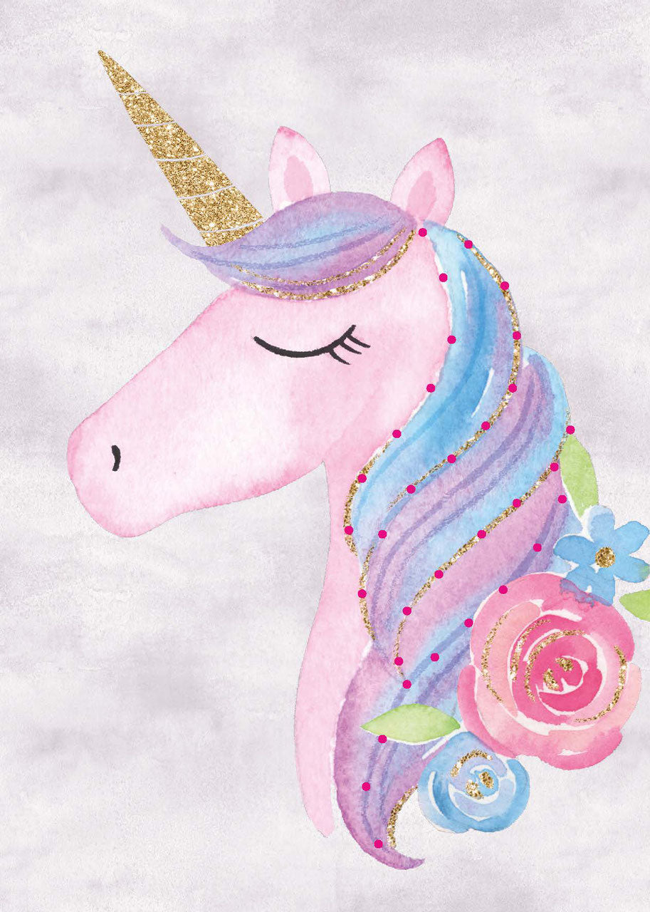 Designkarten-Set 'Einhorn' 5 Stück