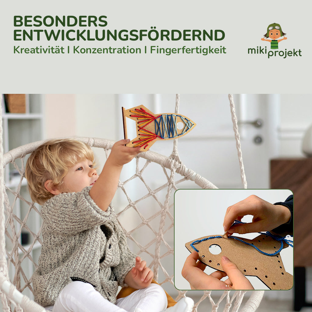 Bastelset Sticken Rakete