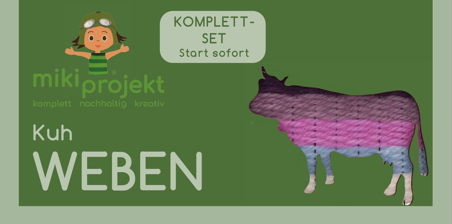 Bastelset Weben 'Kuh'