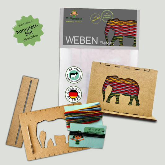 Bastelset Weben 'Elefant'