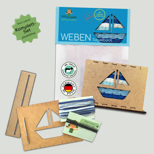 Bastelset Weben 'Segelboot'