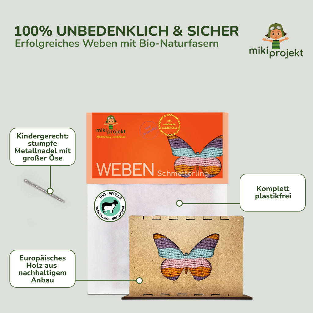 Bastelset Weben 'Schmetterling'