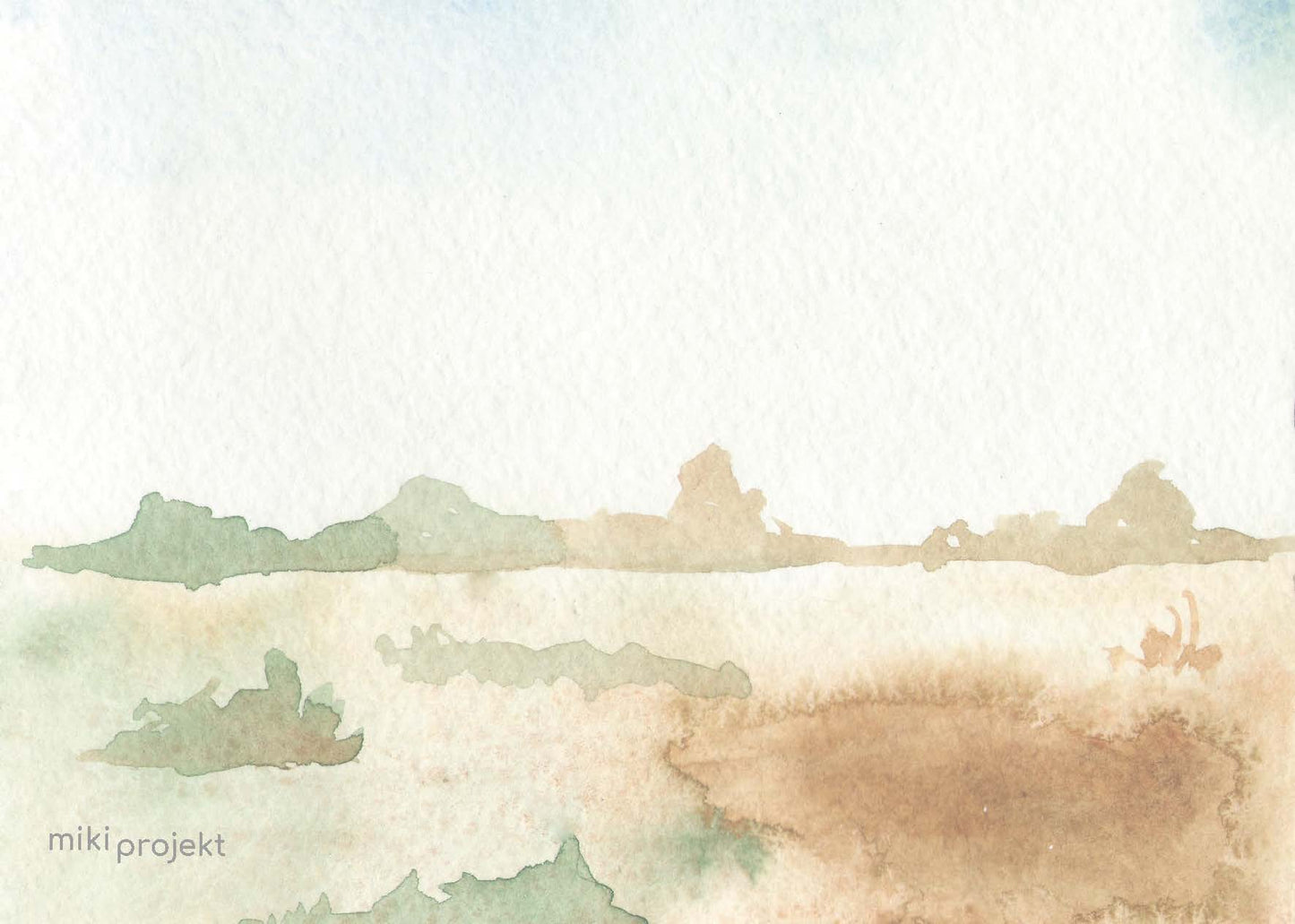 Designkarten-Set 'Dino blau' 5 Stück