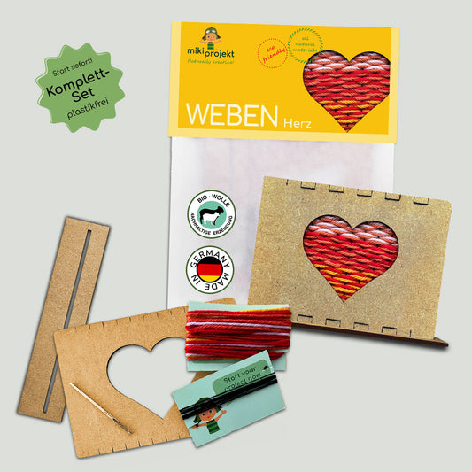 Bastelset Weben 'Herz'
