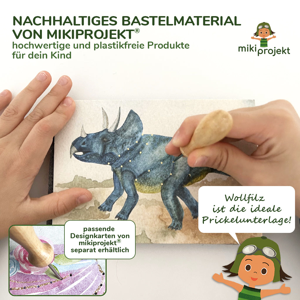 1 plastikfreier Wollfilz und 1 Prickelnadel