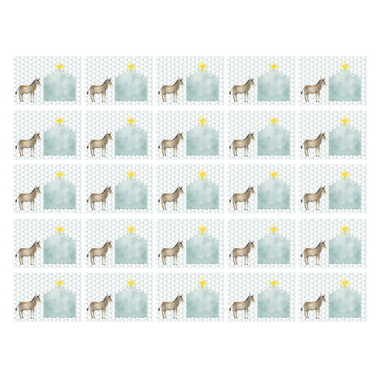 Designkarten 'Esel' 25 Stück