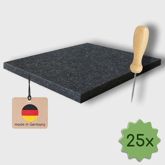 25er Set: 25 Prickelfilze und 25 Prickelnadeln