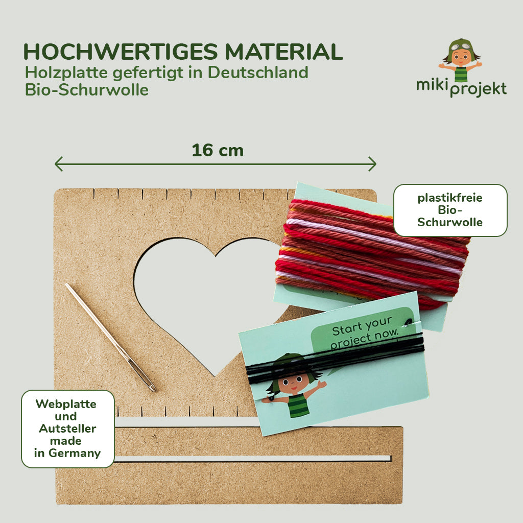 Bastelset Weben 'Herz'