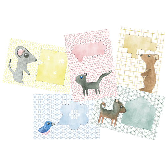 Designkarten-Set 'Friends Mix' 5 Stück