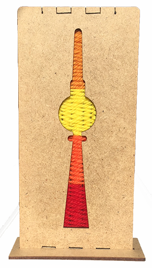 Bastelset Weben Fernsehturm Berlin