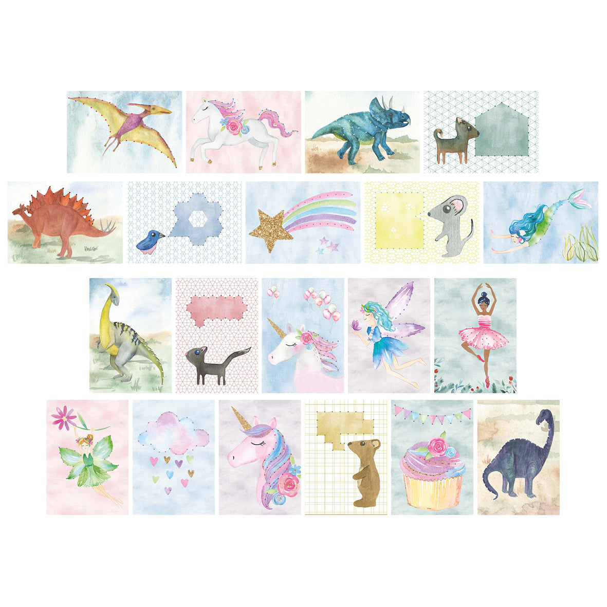 Designkarten-Set 'Fantastic' 20 Stück