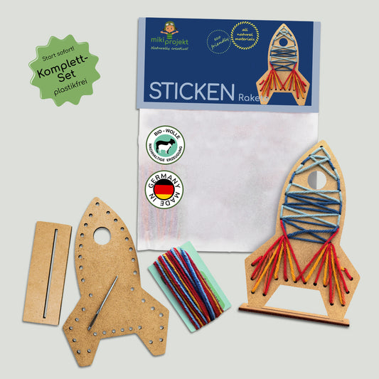 Bastelset Sticken Rakete