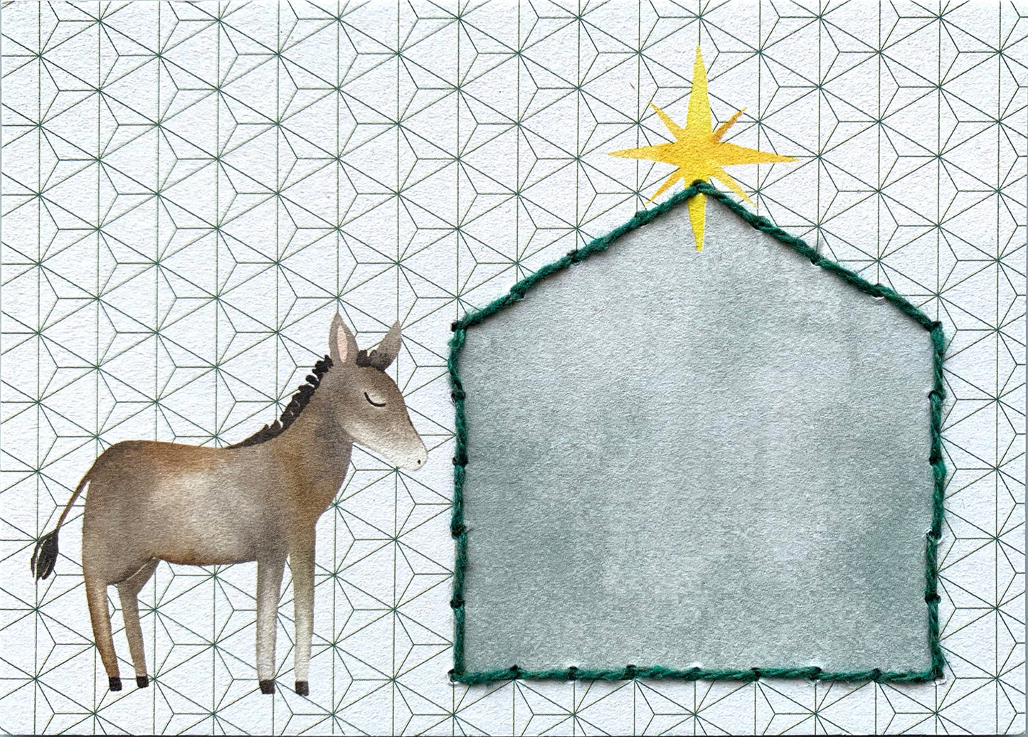 Prick-Stick Set für 5 Personen: Karten gestalten "Esel"