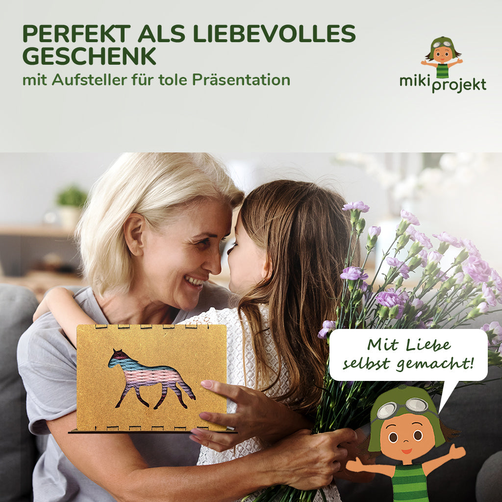Bastelset Weben 'Pferd'