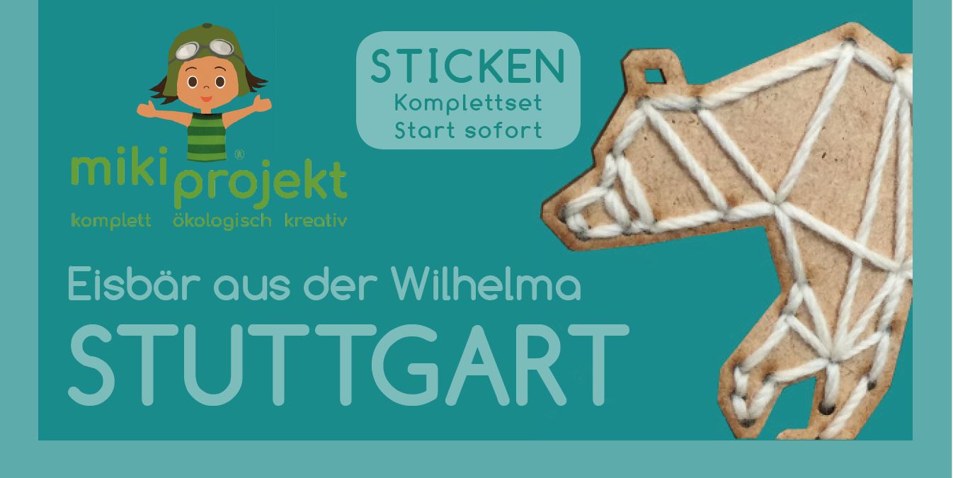 Bastelset Sticken Eisbär Stuttgart