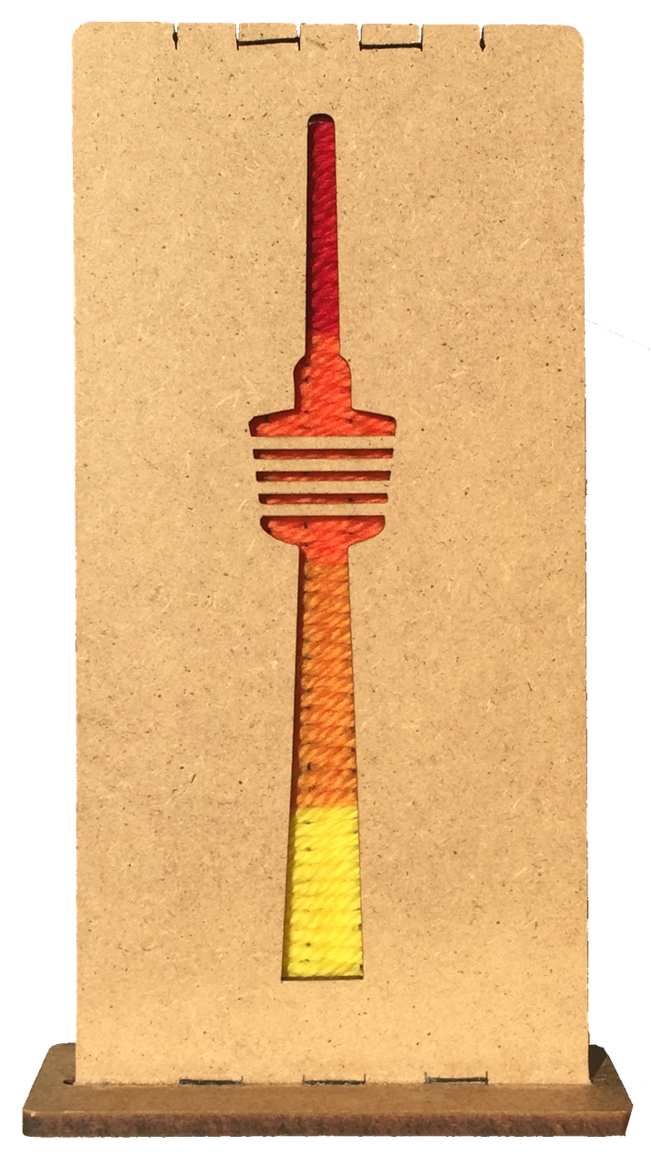 Bastelset Weben Fernsehturm Stuttgart
