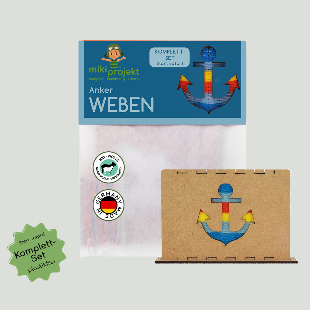 Bastelset Weben 'Anker'