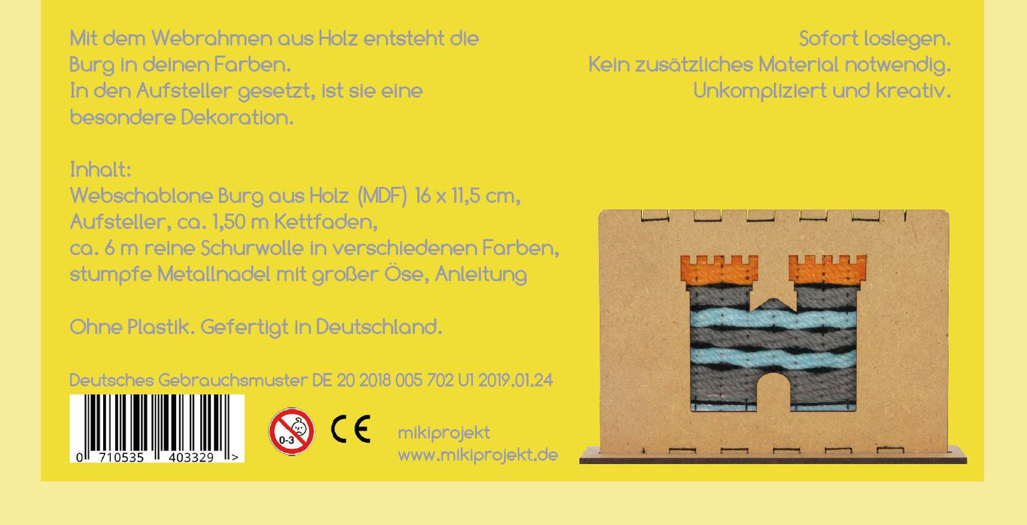 Bastelset Weben 'Burg'