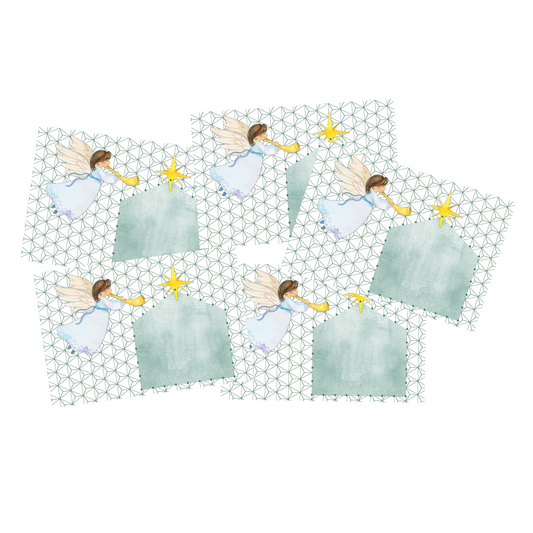 Designkarten-Set 'Engel' 5 Stück