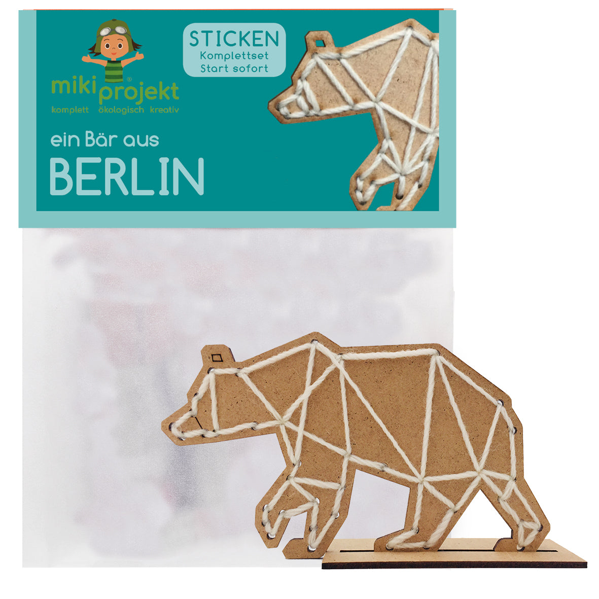 Bastelset Sticken 'ein Bär aus Berlin'