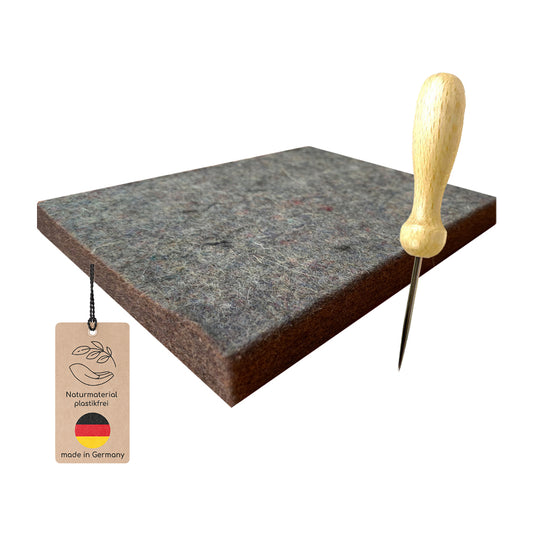 plastikfreier Wollfilz und Prickelnadel