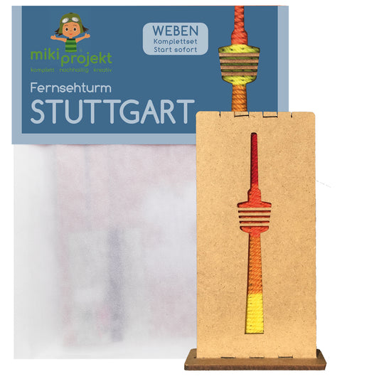 Bastelset Weben Fernsehturm Stuttgart