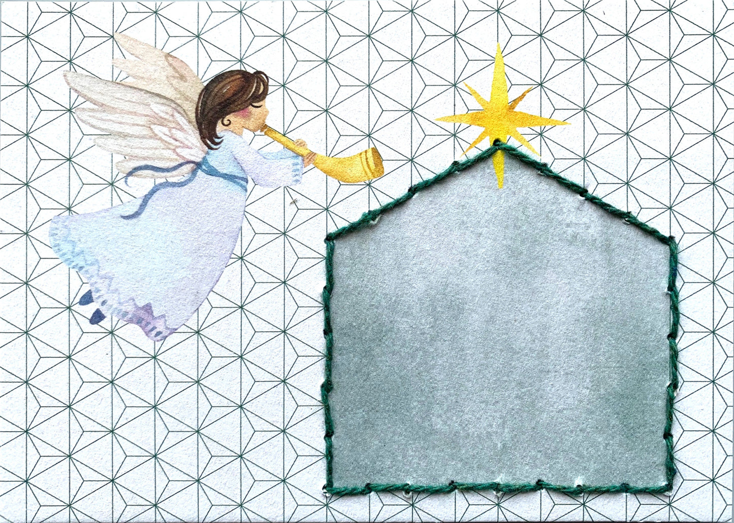 Prick-Stick Set für 5 Personen: Karten gestalten "Engel"