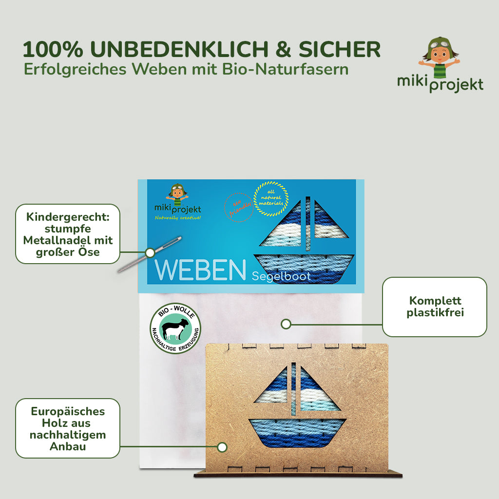 Bastelset Weben 'Segelboot'