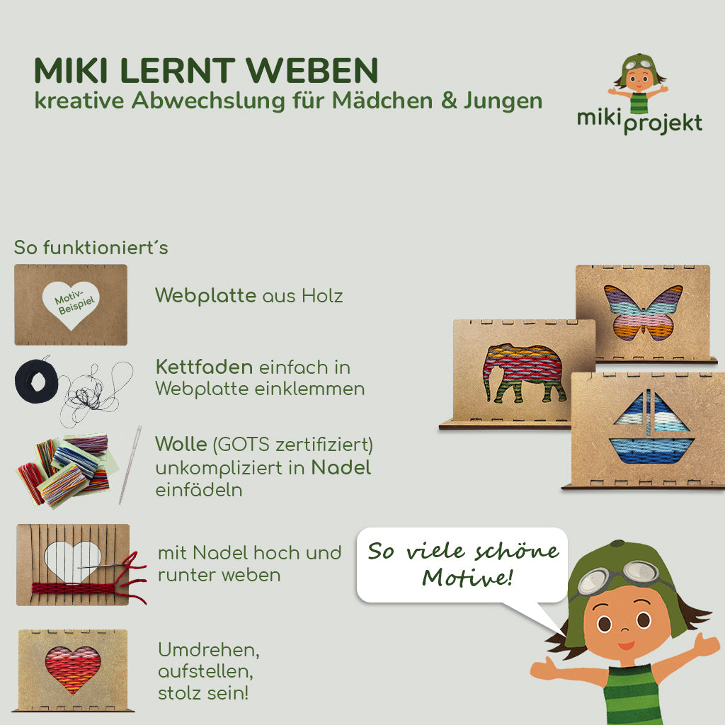 Bastelset Weben 'Segelboot'