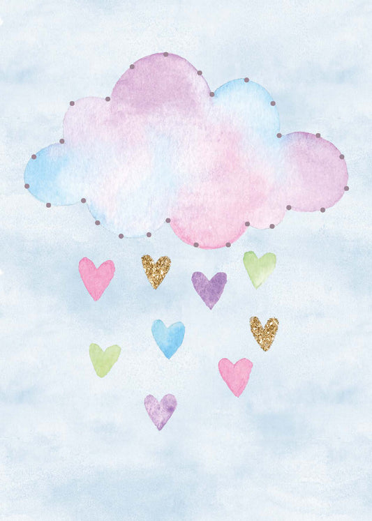 Designkarten-Set 'Wolke' 5 Stück