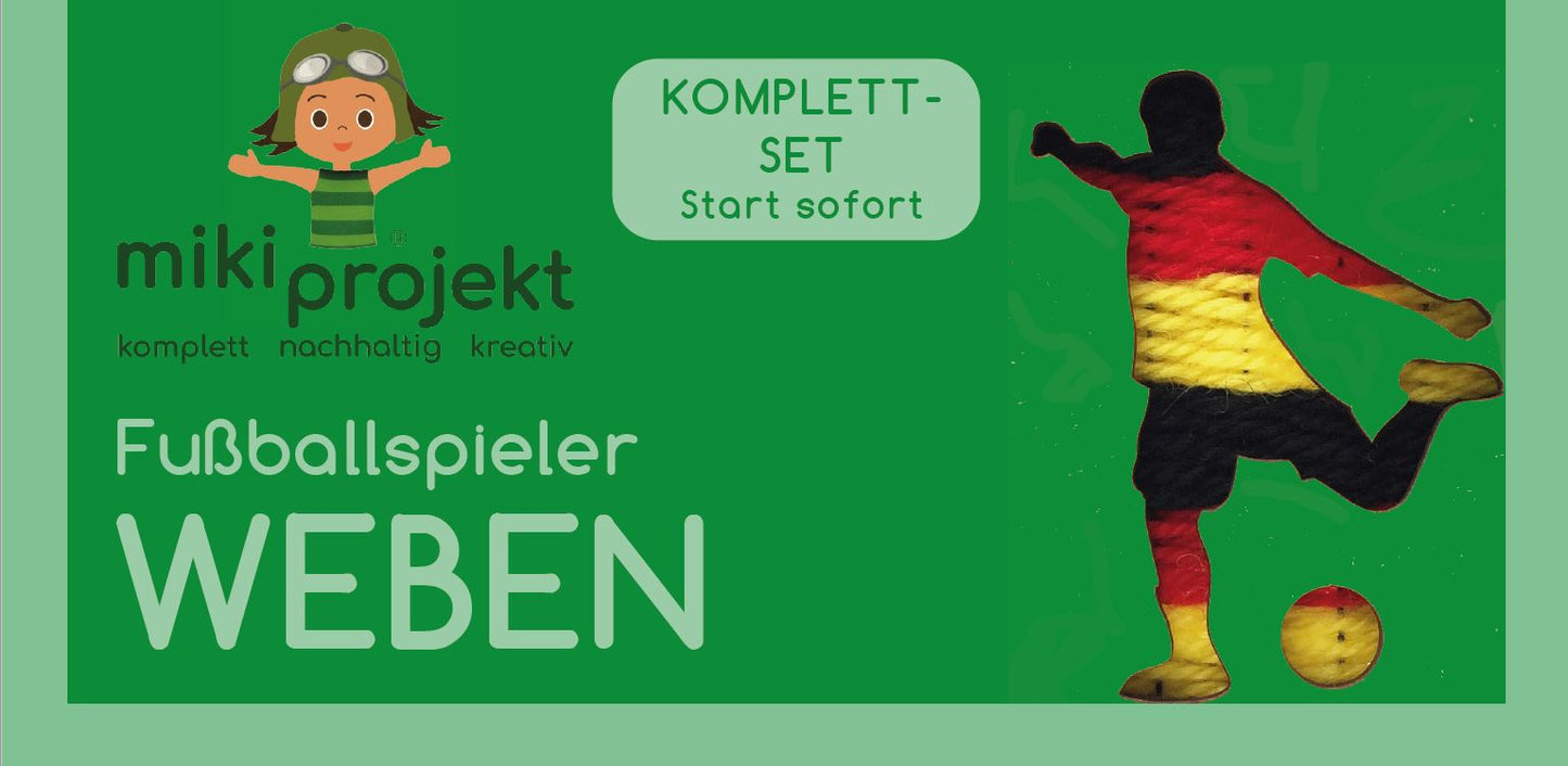 Bastelset Weben 'Fußballspieler'