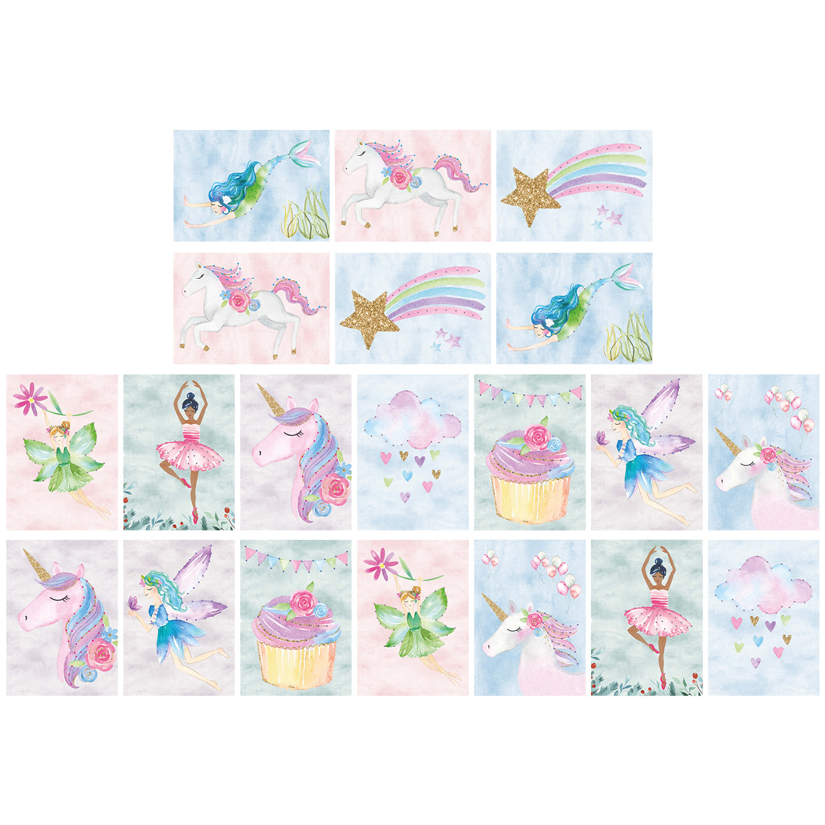 Designkarten-Set 'Fairy' 20 Stück