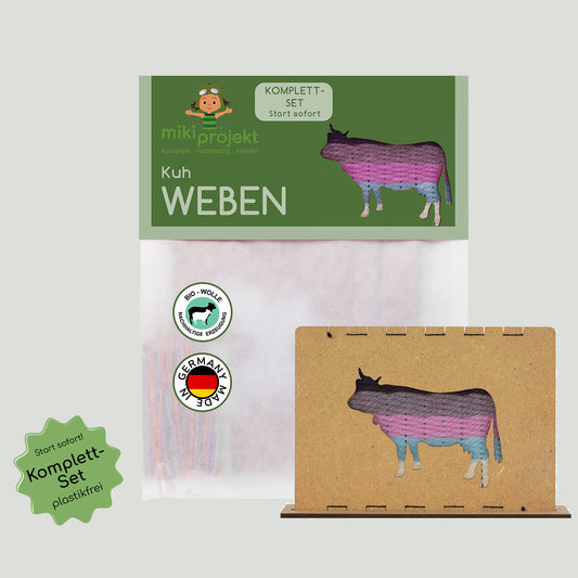 Bastelset Weben 'Kuh'