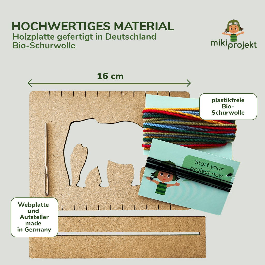 Bastelset Weben 'Elefant'