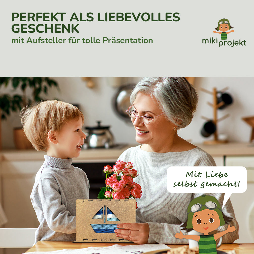 Bastelset Weben 'Segelboot'